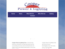 Tablet Screenshot of cooperpowerlighting.com